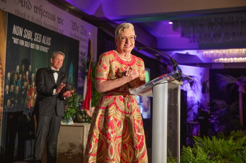 Carol Tome, CEO of UPS and a longtime Home Depot executive, was honored as a Georgia Trustee in a gala Saturday in Savannah. (John McKinnon/Georgia Historical Society)