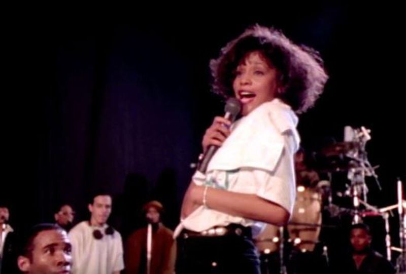 Whitney Houston performed an anthem celebrating the 1988 Summer Olympics. 