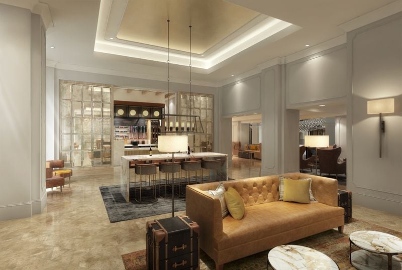 Chateau Elan's lobby will be a communal space for the resort's guest after a $25 million renovation, general manager Ed Walls said.