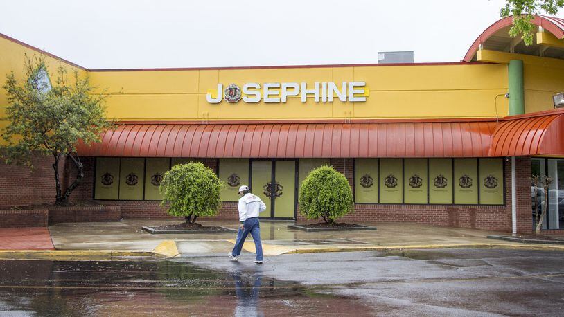 The front of Josephine Lounge in the Northeast Plaza in Brookhaven, Georgia, on Monday, April 23, 2018. (REANN HUBER/REANN.HUBER@AJC.COM)