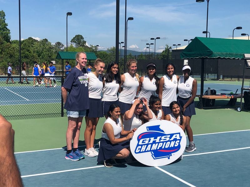 The Northview girls won the 2022 GHSA Class 5A tennis championship
