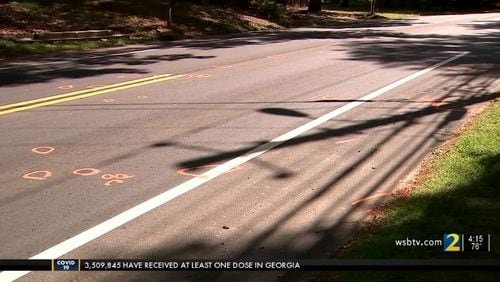 The man was walking his dog on Hammond Drive near Glenridge Drive just before 8 p.m. Sunday when they were hit, police said.