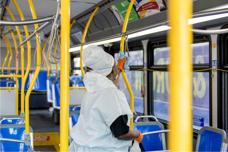 MARTA has stepped up cleaning of buses and other facilities. (Courtesy of MARTA)