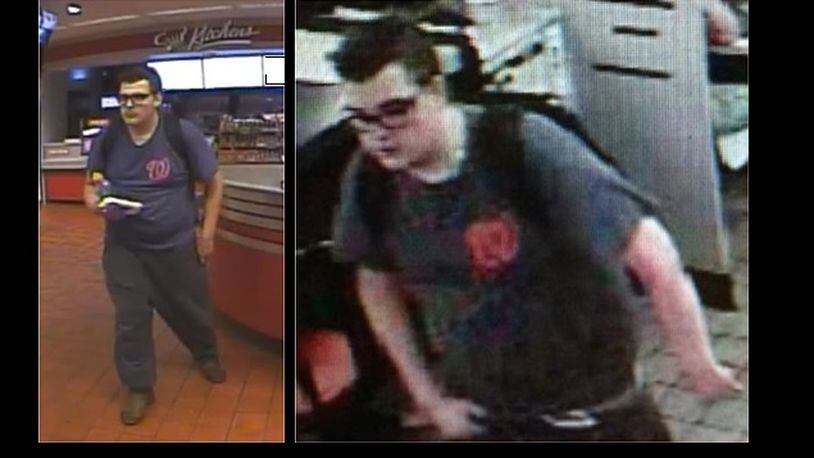 Gwinnett County police are looking for a suspect who they say stole a purse and a wallet from a Lawrenceville home.