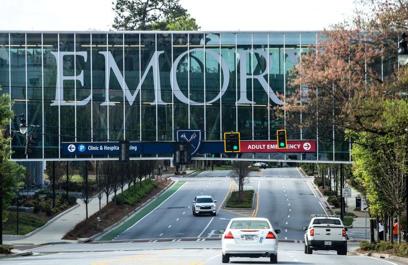 Emory University Hospital. (Jenni Girtman for the Atlanta Journal-Constitution)