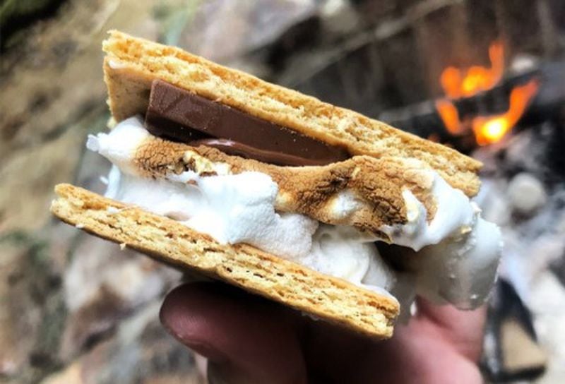 Roast s’mores with your family as you gather around the fire at the Wylde Center Oakhurst Garden in Decatur.