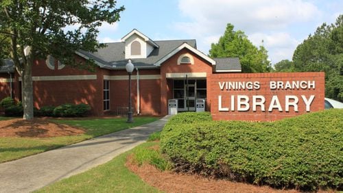 The Vinings Library is among seven that will reopen to the public on Monday, July 6.