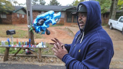 Connie Sims talks about his son, Tyrell, who was recently gunned down at his East Point home.