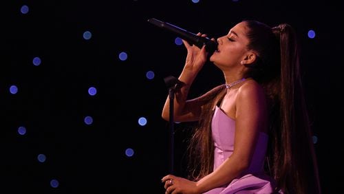 Ariana Grande, shown at a Billboard event, donated the proceeds from her Atlanta concert to Planned Parenthood.