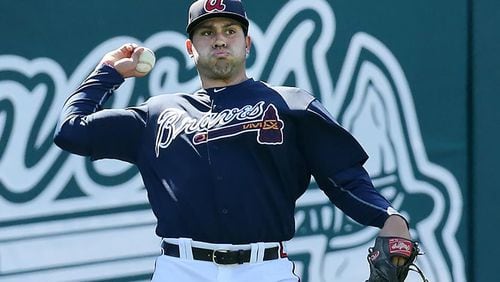 Matt Tuiasosopo, who once fielded for the Braves in Atlanta and Gwinnett, is now manager of the team's Triple-A club. (AP file photo)