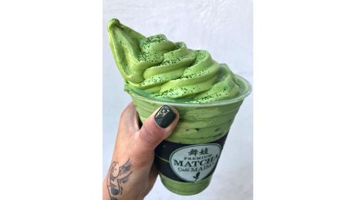 Matcha ice cream from Cafe Maiko