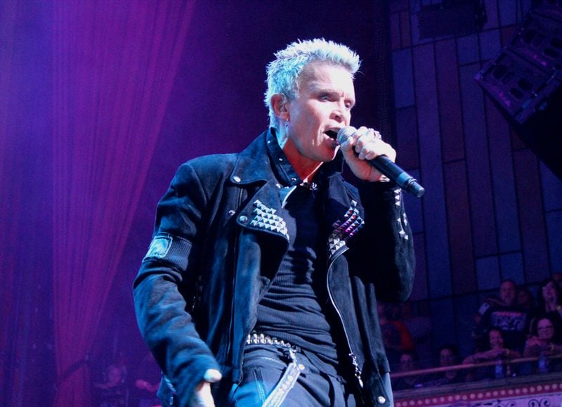 Billy Idol played The Tabernacle in May, but he'll be back! Photo: Melissa Ruggieri/AJC