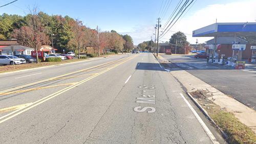 The Alpharetta-South Main Street Creative Placemaking and Economic Strategy will take place along South Main Street/Ga. 9 from Old Milton Parkway south to the city limits. (Google Maps)