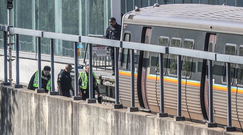 MARTA said a person jumped in front of a train on the northbound tracks and was killed at the Dunwoody station.