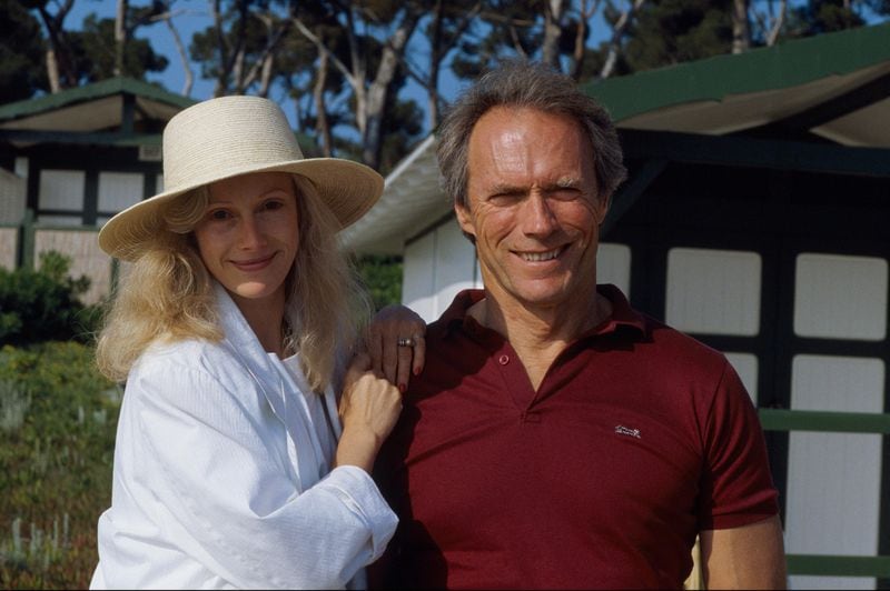 Actress Sondra Locke with partner actor/director Clint Eastwood at the 41st annual Cannes Film Festival in 1988.