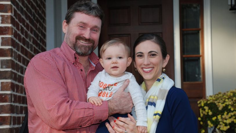 Lisa and Clint Wiggins adopted their son, Jace, in January 2016. Lisa Wiggins says a Georgia law allowing a birth mother 10 days to change her mind about the adoption creates stress for parents. “Those 10 days felt like 10 years,” she said. The Georgia General Assembly is considering a bill that would shorten that time to four days, one of several proposals intended to make adoptions easier. Photo contributed by Lisa Wiggins.