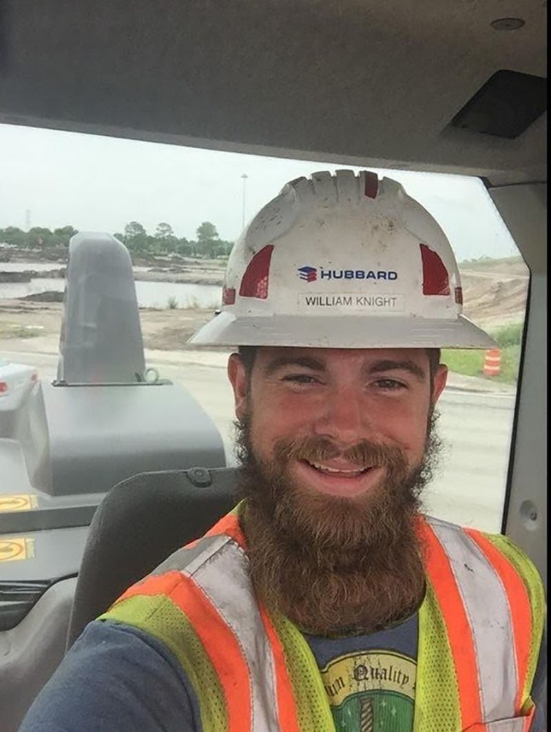 William Steven Knight, 28, was stabbed to death Monday at a job site on the Florida Turnpike near Orlando.