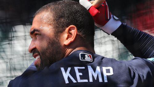 Braves outfielder Matt Kemp has been out since suffering a hamstring injury on April 7. Curtis Compton/ccompton@ajc.com