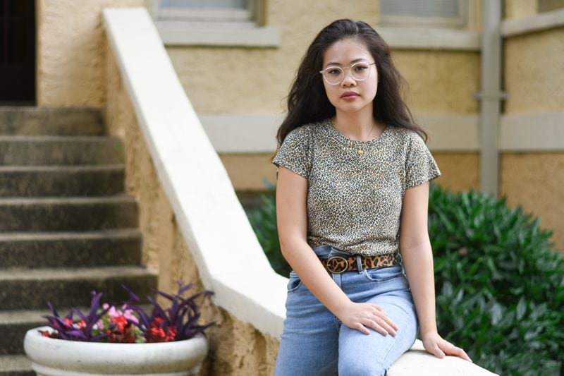 Angela Jiang, a 24-year-old Buckhead resident, says little has changed since the shootings and worries that the #StopAAPIMovement was not enough to combat future violence (Anjali Huynh, anjali.huynh@ajc.com).