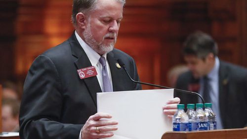 February 19, 2020 - Atlanta - House appropriations chairman, Terry England, R - Auburn, presented HB 792,  the supplemental budget for the rest of the fiscal year, which passed the house, as the General Assembly returned for the 14th legislative day.    Bob Andres / robert.andres@ajc.com