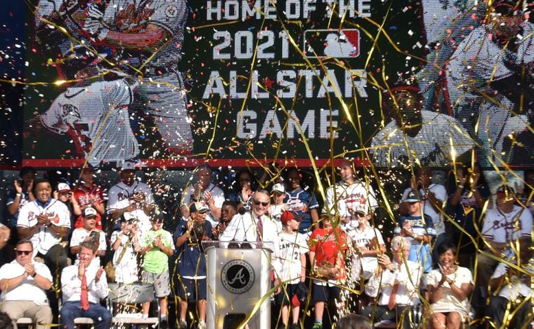 Photos: Braves celebrate landing All-Star game