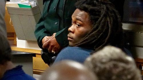 Dontrell Stephens, who was awarded $23 million by a jury over a shooting by a Palm Beach Sheriff's Office deputy that left him paralyzed, appears in court Friday morning, October 21, 2016. Stephens, 23, was arrested on three warrants Thursday and charged with selling heroin, marijuana and cocaine within 1,000 feet of a school or church. (Lannis Waters / The Palm Beach Post)