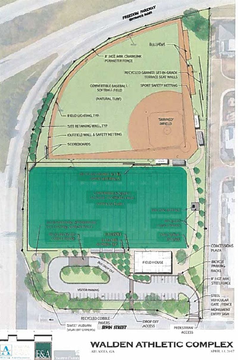 The design for Walden Athletic Complex.