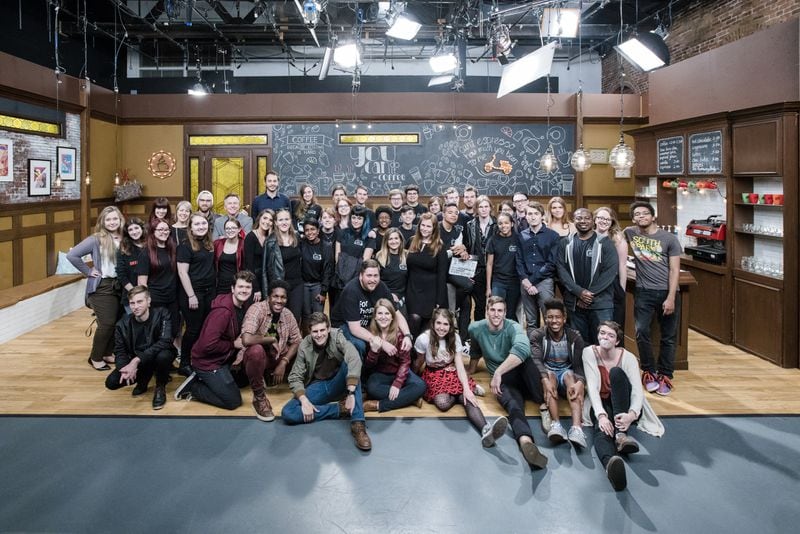 Cast and crew of the SCAD TV sitcom “The Buzz.” CONTRIBUTED BY SAVANNAH COLLEGE OF ART AND DESIGN