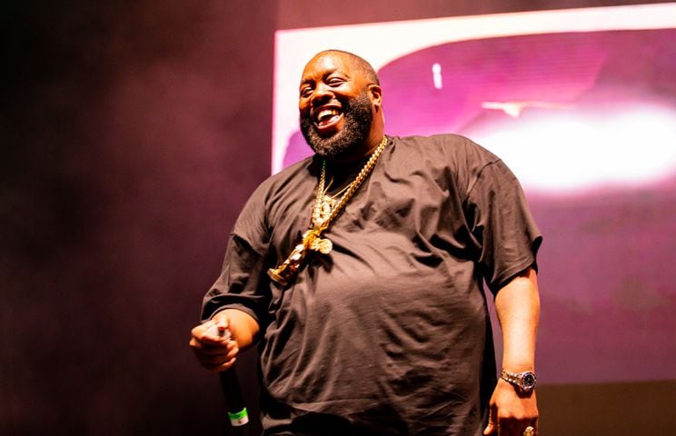 Killer Mike joined Atlanta rap icon Big Boi as he played the final show of the "Big Night Out" concert series at Centennial Olympic Park on Oct. 25, 2020.