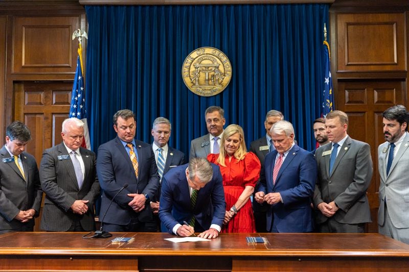 Last month, Gov. Brian Kemp signed a law allowing a commission to discipline and remove prosecutors.