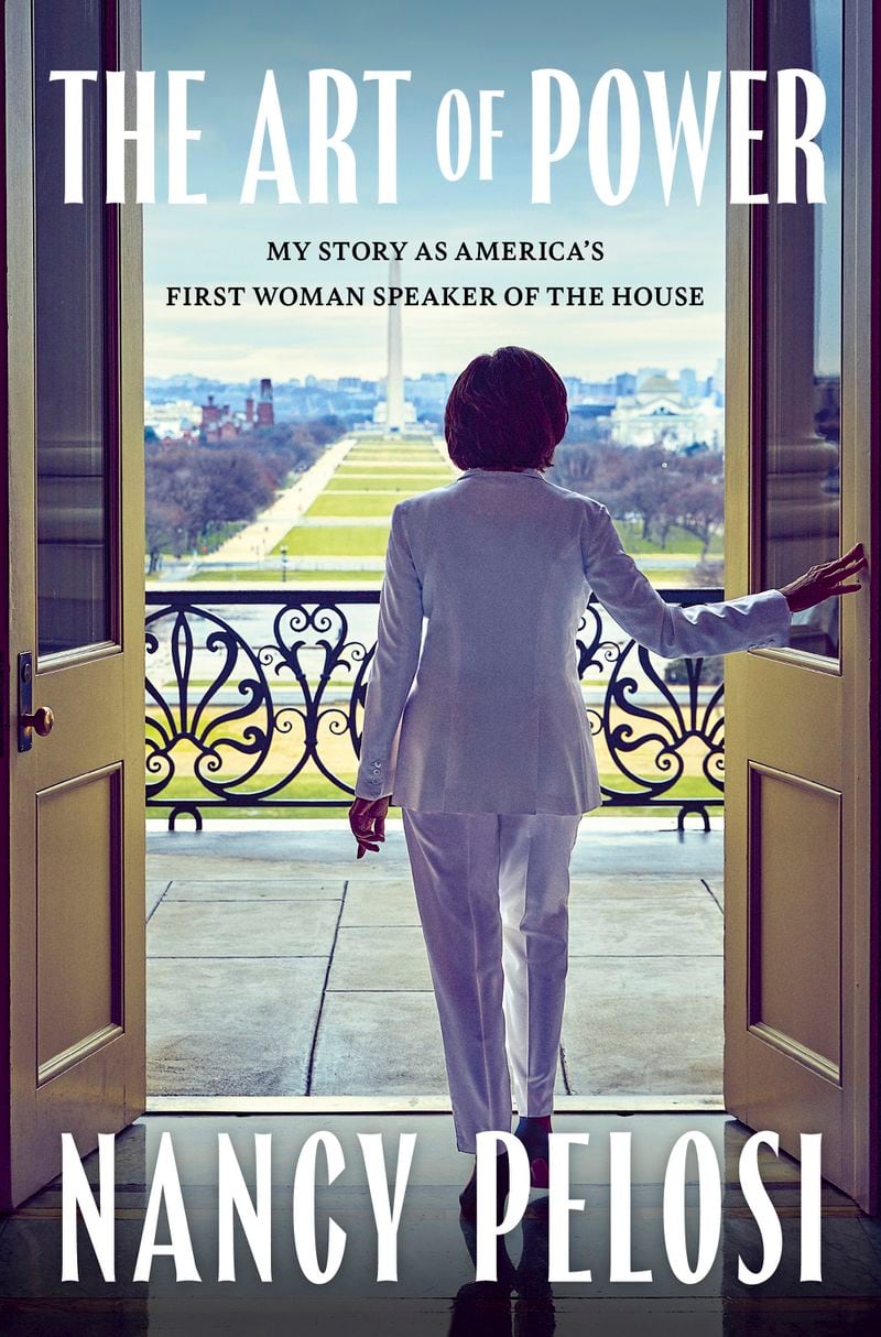 This image provided by Simon & Schuster shows the cover of former House Speaker Nancy Pelosi's new book, "The Art of Power." Simon & Schuster announced Thursday, April, 18, 2024, that Pelosi's book will be released Aug. 6. (Simon & Schuster via AP)