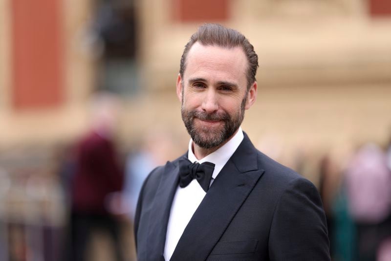 Joseph Fiennes poses for photographers upon arrival at the Olivier Awards on Sunday, April 14, 2024, in London. (Photo by Vianney Le Caer/Invision/AP)