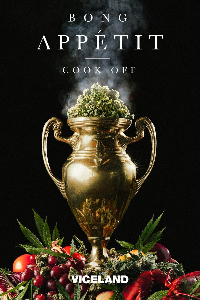 New cannabis cooking competition Bong Appétit: Cook Off pits three contestants in a series of cannabis cooking challenges. The show premieres on Viceland April 2 at 9:00 p.m.