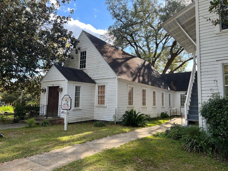 The Church of the Good Shepherd in Thomasville has begun to deteriorate, but still provides needed services in the community, such as a soup kitchen, a food pantry and a community garden. Photos: the Georgia Trust