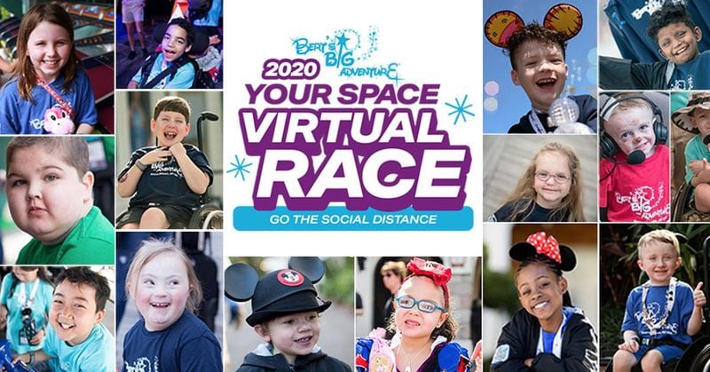 Bert’s Big Adventure Your Space Virtual Race takes place on July 4, 2020. Contributed by Bert’s Big Adventure.