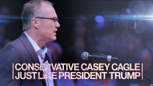 A screenshot of Casey Cagle's TV ad.