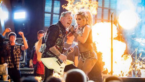 Metallica and Lady Gaga lit up the Grammy Awards - and both have concerts going on sale this week! (Photo by Christopher Polk/Getty Images for NARAS)