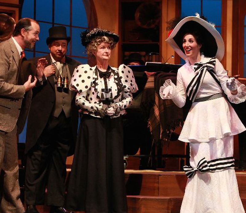 Georgia Ensemble Theatre's production of "My Fair Lady" starred Carey Curtis Smith (Henry Higgins), William S. Murphey (Colonel Pickering), Jackie Prucha (Mrs. Higgins) and Molly Coyne (Eliza Doolittle). CONTRIBUTED BY DAN CARMODY/STUDIO 7