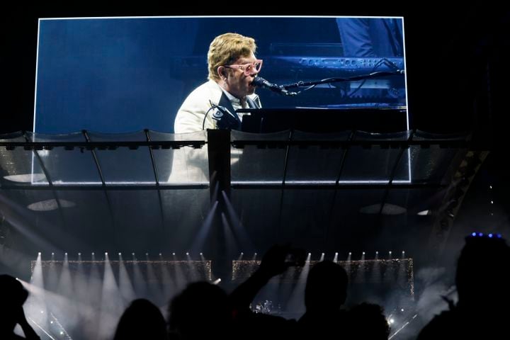 Elton John at Mercedez Benz