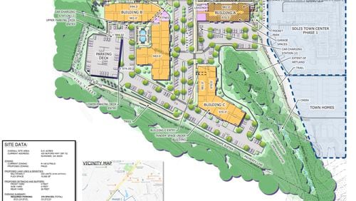 The Suwanee City Council recently approved changes to the approved concept plan for Solis Phase II. Courtesy City of Suwanee