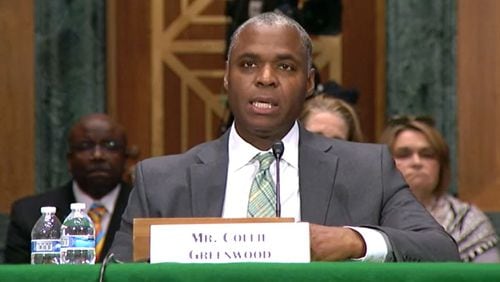 MARTA interim CEO Collie Greenwood testifies to the U.S. Senate Banking Committee Tuesday.