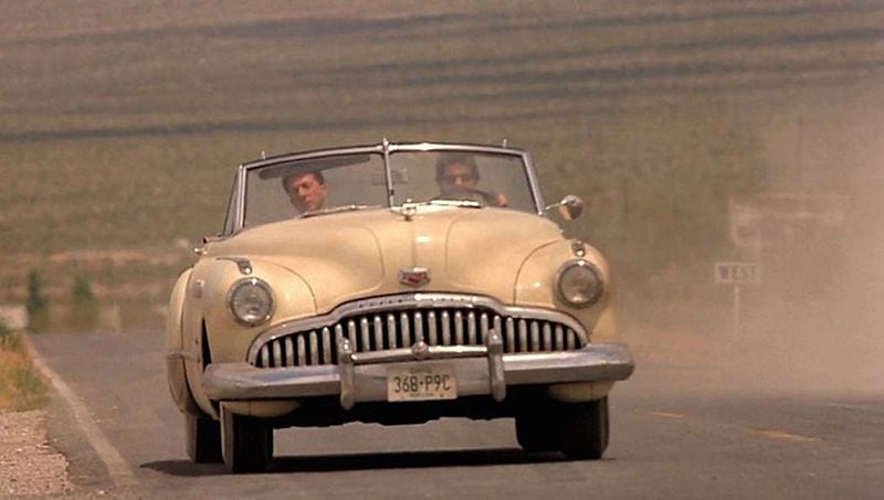 Rain Man and his brother/keeper in the 1949 Buick Roadmaster.