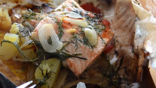 Baked Salmon in Parchment from Hammocks Trading Company