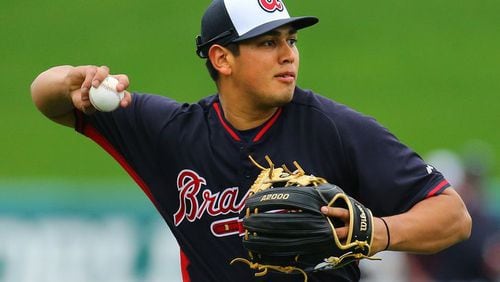 Braves prospect Rio Ruiz projects to hit for power in the big leagues. (Curtis Compton/ccompton@ajc.com)
