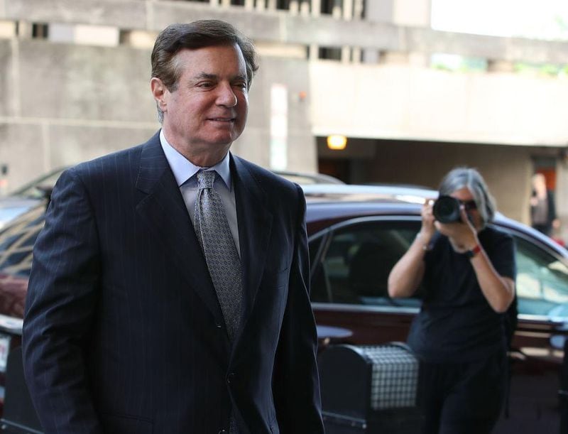 Former Trump campaign manager Paul Manafort arrives for a hearing at the E. Barrett Prettyman U.S. Courthouse on May 23, 2018 in Washington, DC. Manafort was indicted last year by a federal grand jury and has pleaded not guilty to all charges against him including, conspiracy against the United States, conspiracy to launder money, and being an unregistered agent of a foreign principal.  