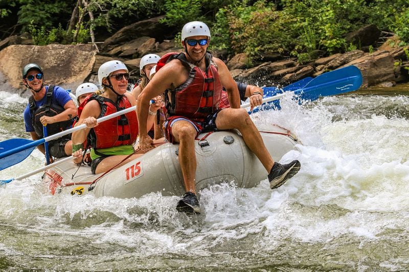 The Ocoee River is one of the more thrilling and popular whitewater rafting spots in the South.
(Courtesy of Rolling Thunder River Company)