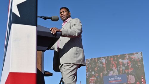 Herschel Walker, now a Republican running for the U.S. Senate, has said on numerous occasions that he was a law enforcement officer. He has apparently not made that false claim since declaring his candidacy. (Hyosub Shin / Hyosub.Shin@ajc.com)