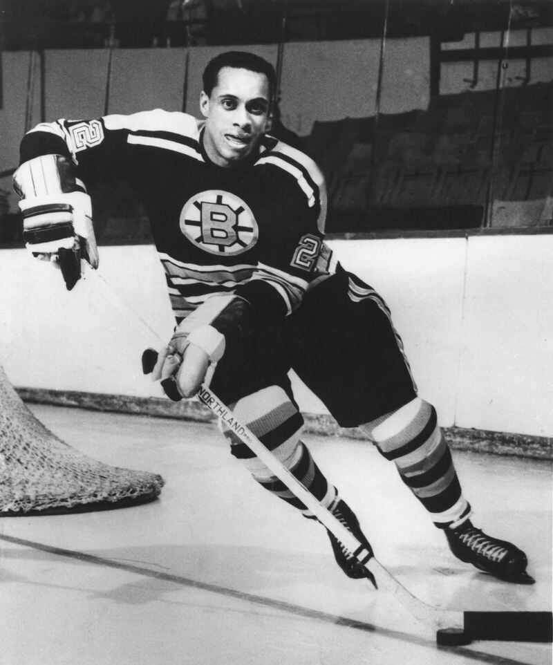 Willie O’Ree as a Boston Bruins player. (Photo courtesy of Willie O’Ree’s personal collection)