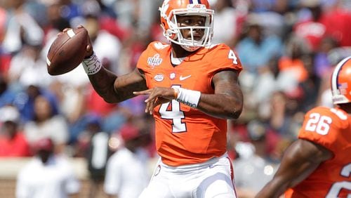 Clemson’s Deshaun Watson won the Davey O’Brien Award as the nation’s best quarterback. (Photo by Tyler Smith / Getty Images)