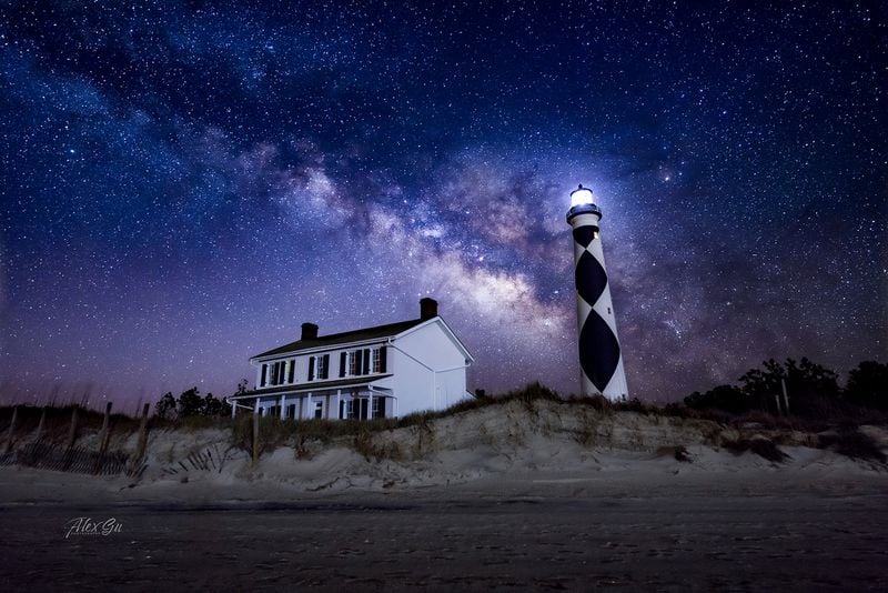 The Cape Lookout National Seashore along North Carolina's Outer Banks was recently named an International Dark Sky Park.  
Courtesy of Alex Gu